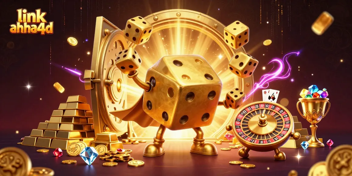 Menggembalikan keberuntungan dengan link ahha4d melalui ilustrasi kasino yang kaya dan berwarna, menampilkan karakter dan elemen judi.