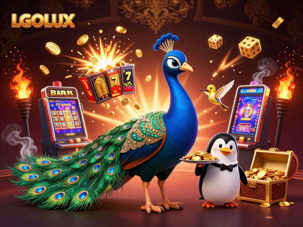 Experience thrilling gameplay at LGOLUX, featuring dazzling casino elements and vibrant characters