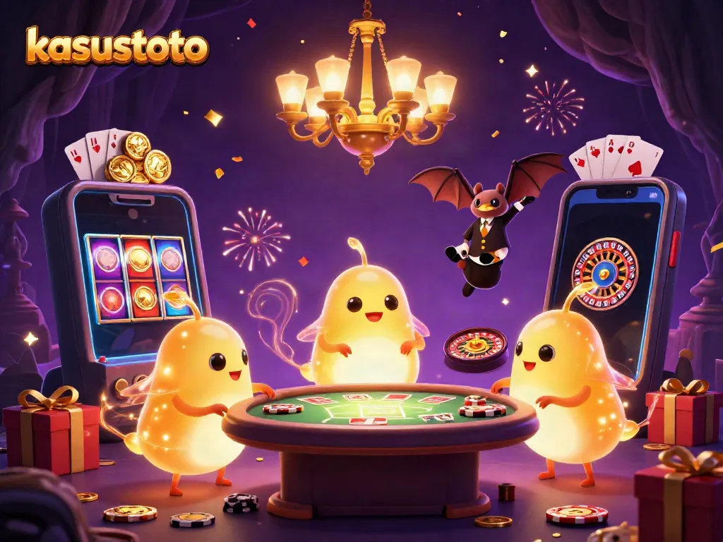 Kasustoto hadir dengan slot game dan pesta cahaya di kasino gua yang meriah.