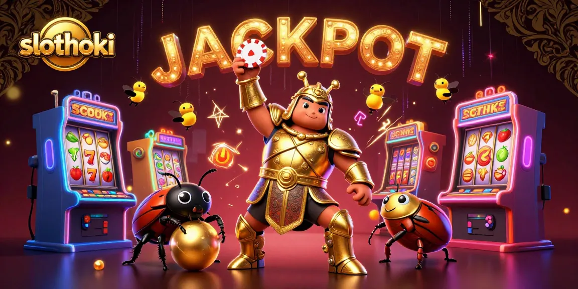 Slothoki menang besar dengan jackpot dan keberuntungan dalam permainan slot.