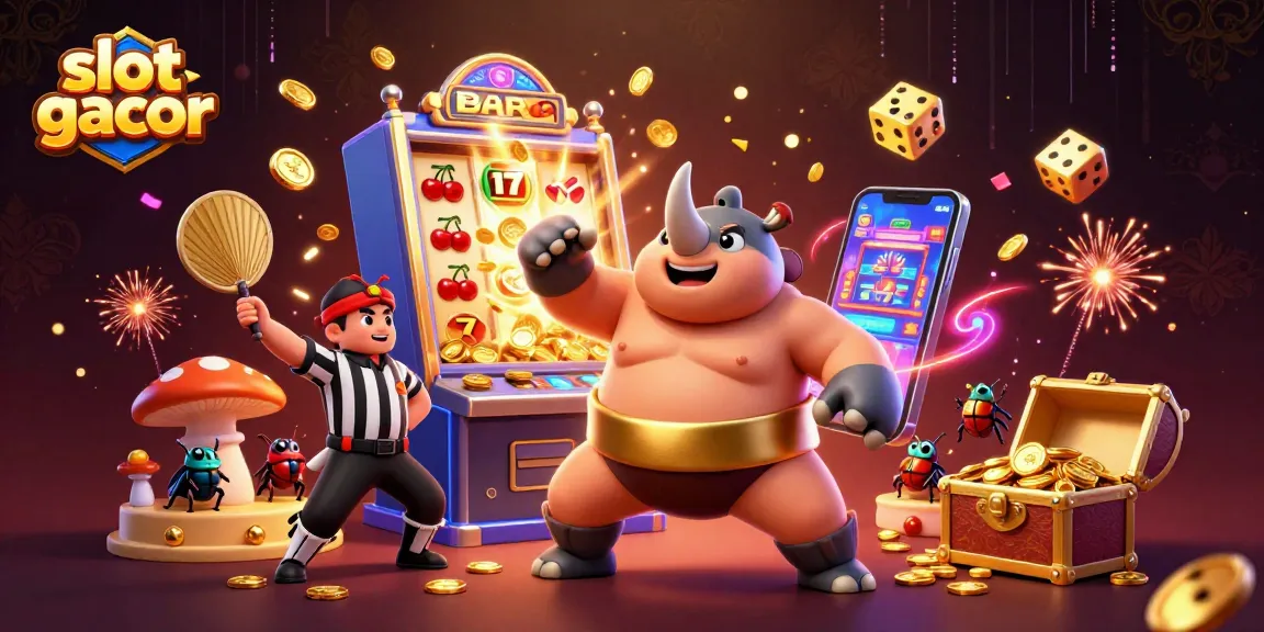 Menyaksikan slot gacor saat juara kejuaraan keong menyerang dengan koin berhamburan.