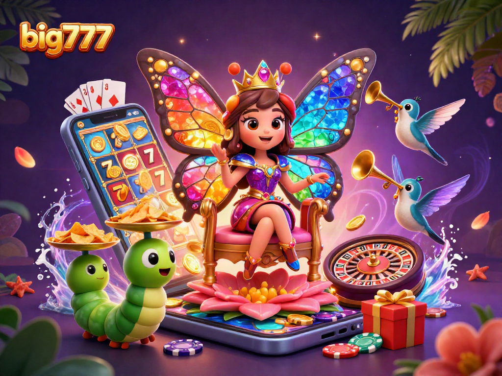 Permainan slot big777 menghidupkan dunia kasino dengan keindahan ratu kupu-kupu.
