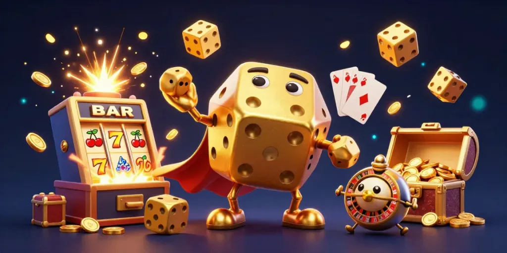 Slot online Garuda777 dengan simbol keberuntungan dan karakter animasi yang menarik.