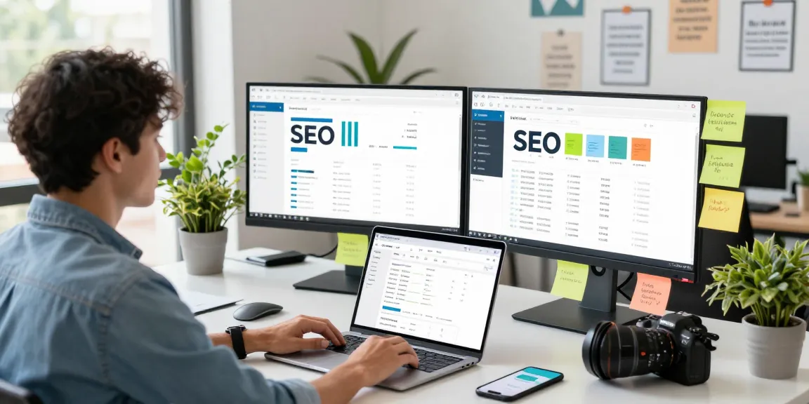 Digital marketer analyzing SEO performance and strategies for sc88 in a modern workspace