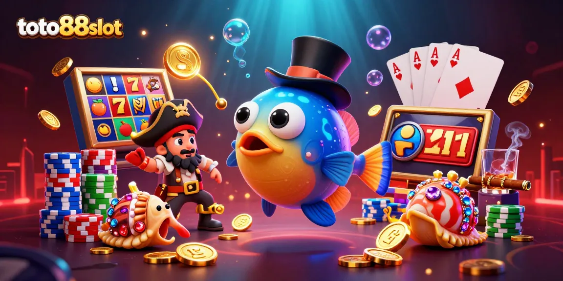 Engage with exciting gameplay at toto88slot featuring an anglerfish, pirate shrimp, and treasure snail.