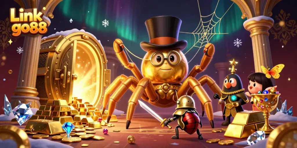 Experience the thrill at Link go88 with a vibrant casino adventure featuring unique characters and treasures.