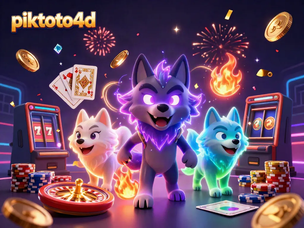 Engage with thrilling gameplay at piktoto4d featuring magical wolf characters and casino elements.
