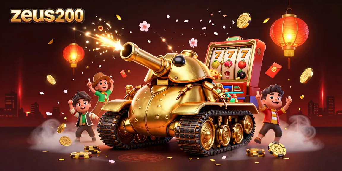 zeus200 menampilkan kasino mini dalam tanker keong emas yang meledakkan koin dan confetti.