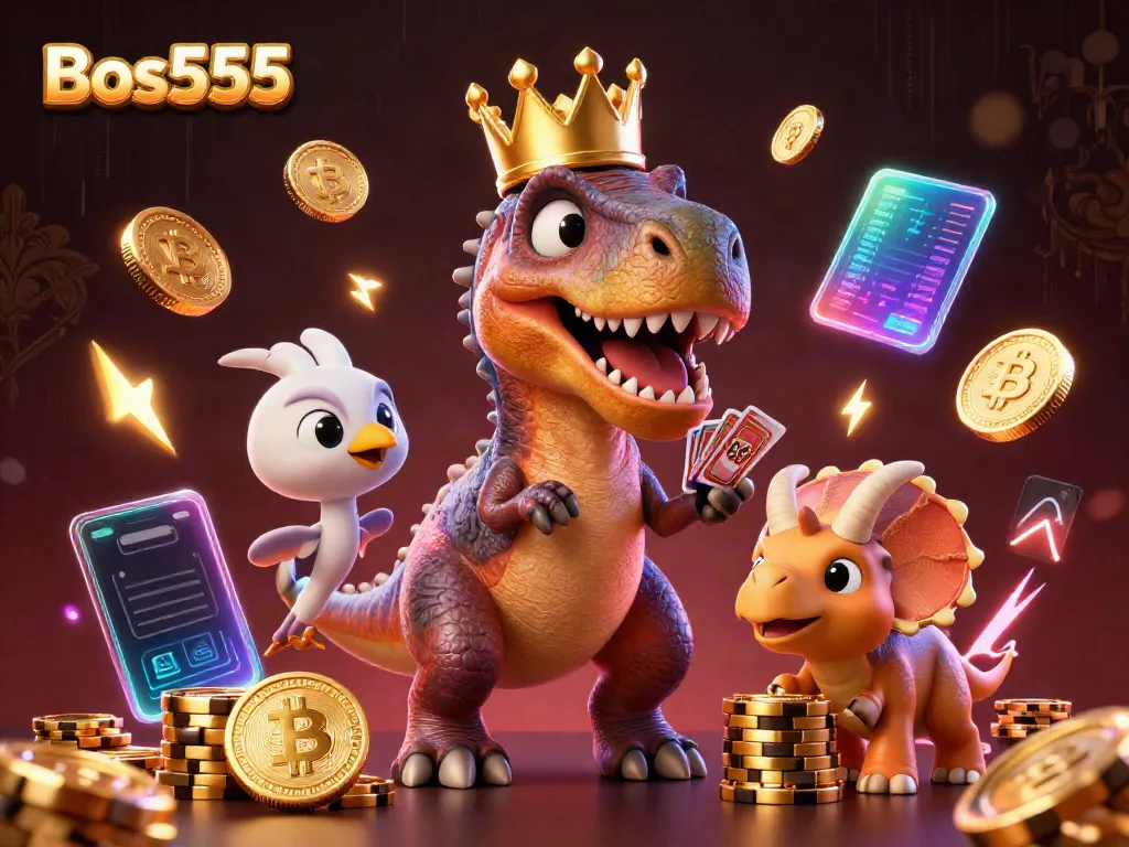 Bos555 menawarkan pengalaman bermain slot online yang menarik dengan karakter unik yang menikmati permainan.