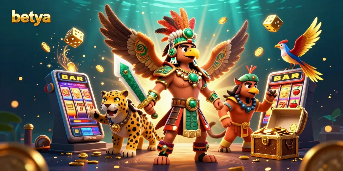 Experience thrilling jackpots with betya using exciting 3D casino illustrations featuring dynamic game elements.