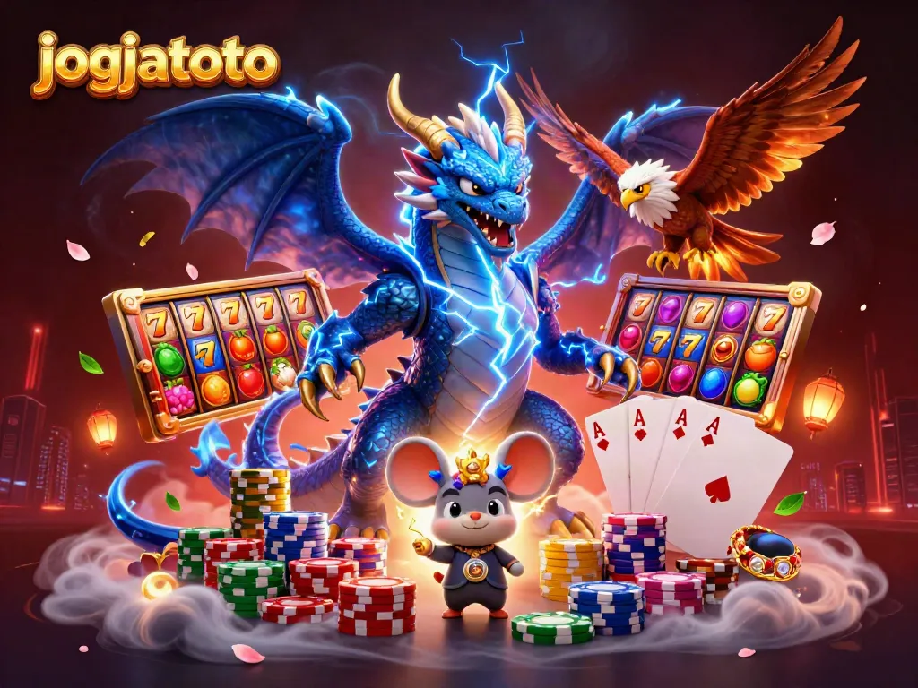 Experience excitement with jogjatoto's dynamic slot gaming featuring vivid characters and rich casino elements.