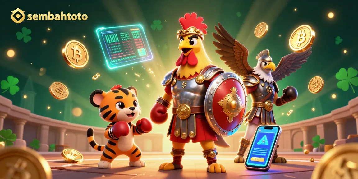 Engage with sembahtoto as a 3D gladiator rooster leads thrilling casino adventures.