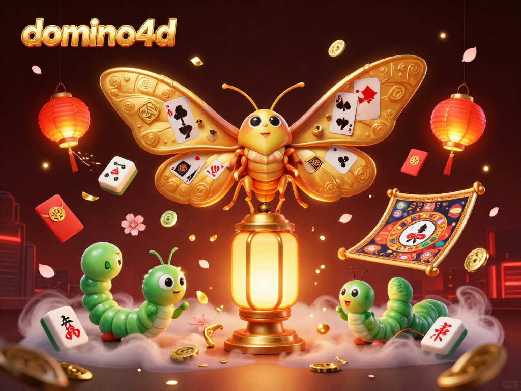 Menangkan permainan domino4d dengan slot gacor dan akses mudah dalam ilustrasi keren.