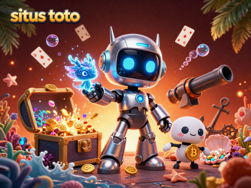 Menang di situs toto dengan robot cyberpunk dan harta karun digital yang kaya