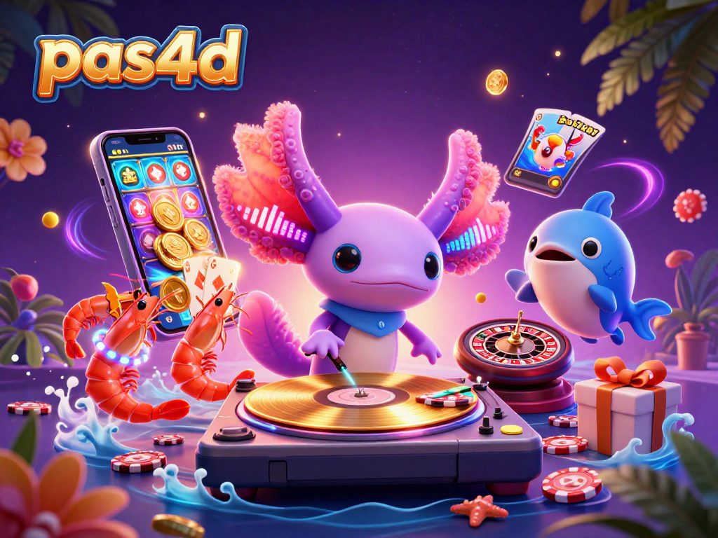 Permainan slot seru dengan pas4d, DJ axolotl, dan teman-teman di bawah laut
