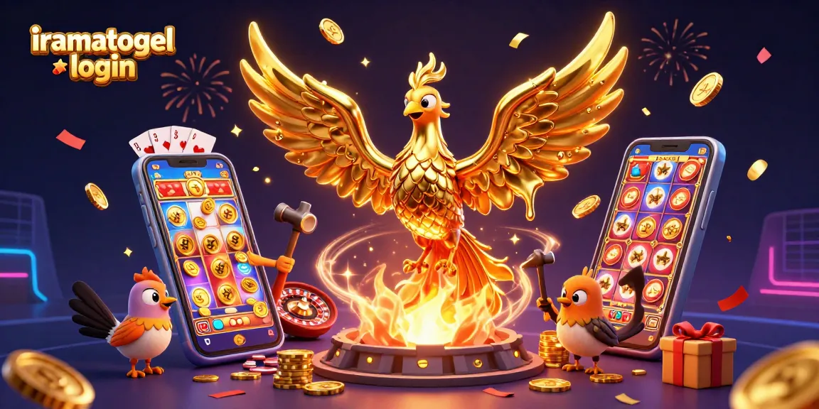 Gambarkan suasana permainan dengan iramatogel login, yang menarik perhatian dengan simbol-simbol keberuntungan dan keceriaan.