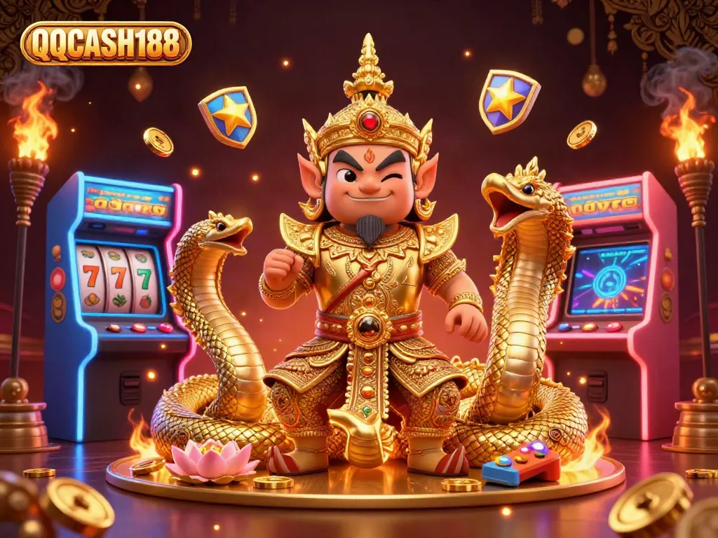 Engage in thrilling games at QQCASH188 where the vibrant fantasy world meets casino excitement.