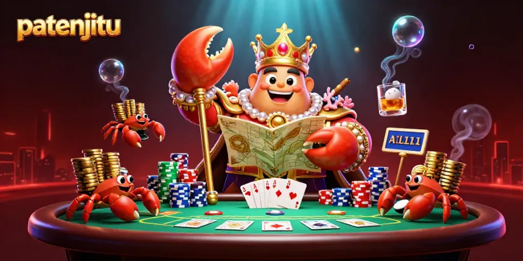Patenjitu menjanjikan kemenangan dengan scepter kerajaan dan peta harta terpendam di poker.