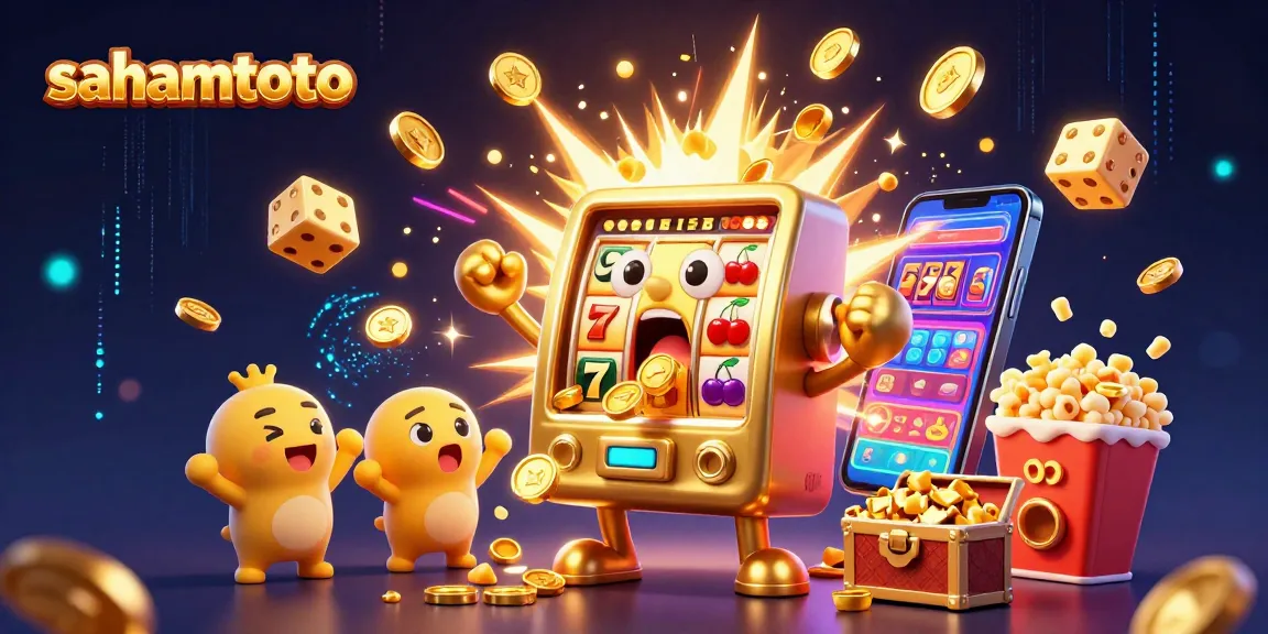 Menangkan jackpot di sahamtoto dengan mesin slot emas dan simbol keberuntungan.