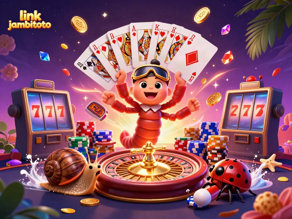 Experience thrilling gameplay with link jambitoto in a vibrant, action-packed casino scene.