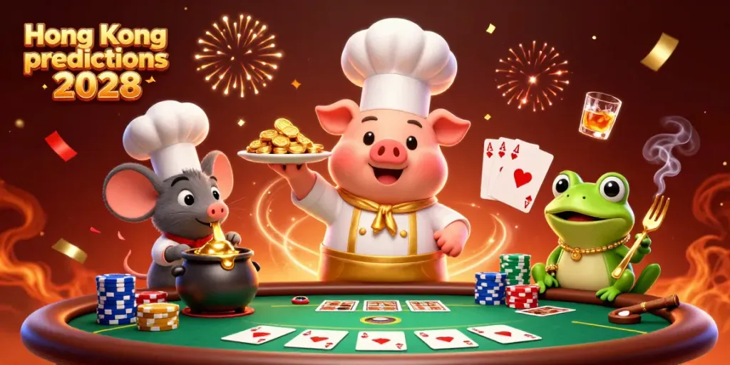 Menangkap momen menyajikan koin emas dalam prediksi Hong Kong 2028 dengan suasana kasino yang bertenaga.