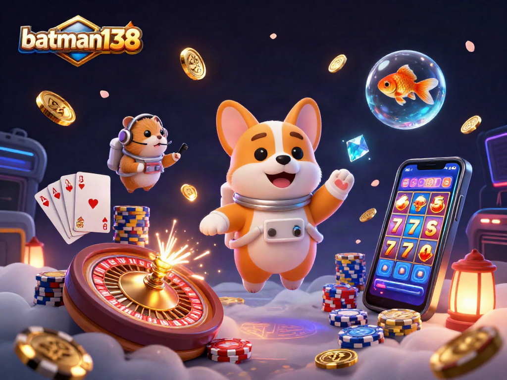Experience thrilling gameplay with batman138 in a vibrant and dynamic casino scene filled with exciting visuals.