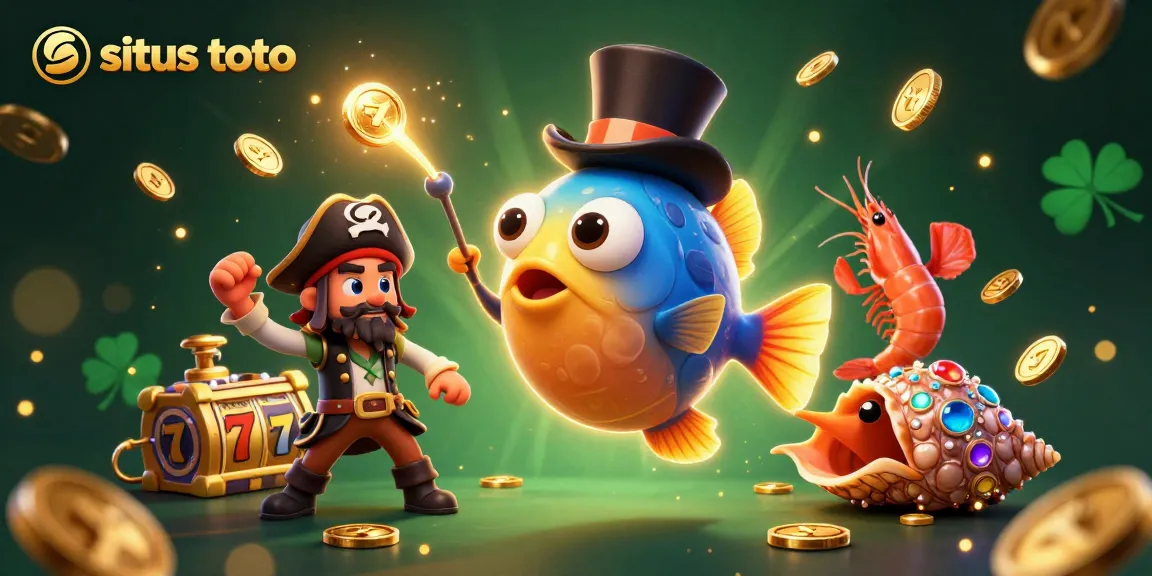 Menangkan jackpot dengan situs toto dalam ilustrasi 3D penuh warna dan detail.