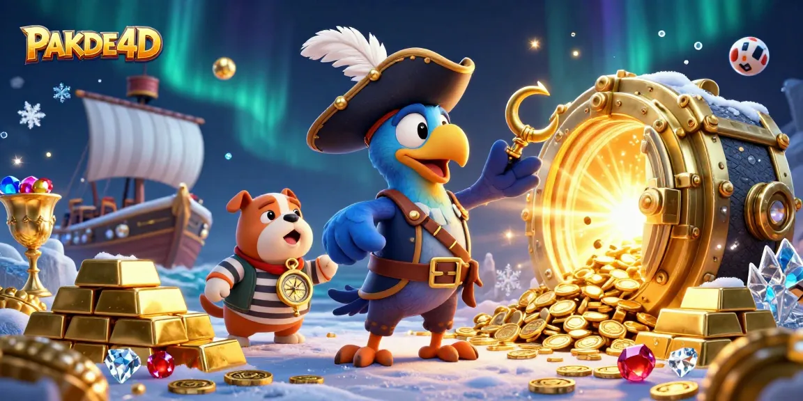 Explore PAKDE4D's captivating online lottery world with vibrant characters and dazzling gems.
