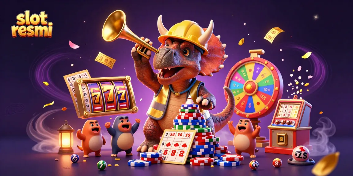 Menggandakan peluang slot resmi dengan karakter dinosaurus beraksi dalam dunia kasino yang penuh warna.