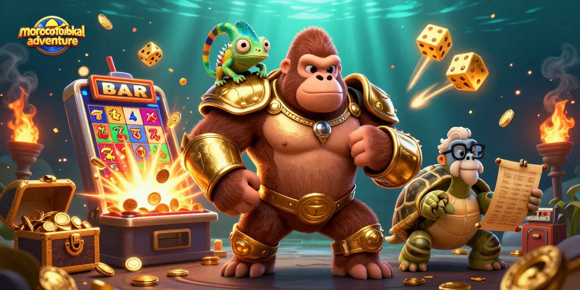 Experience thrilling adventures with moroccotoubkaladventure in this vibrant casino illustration.