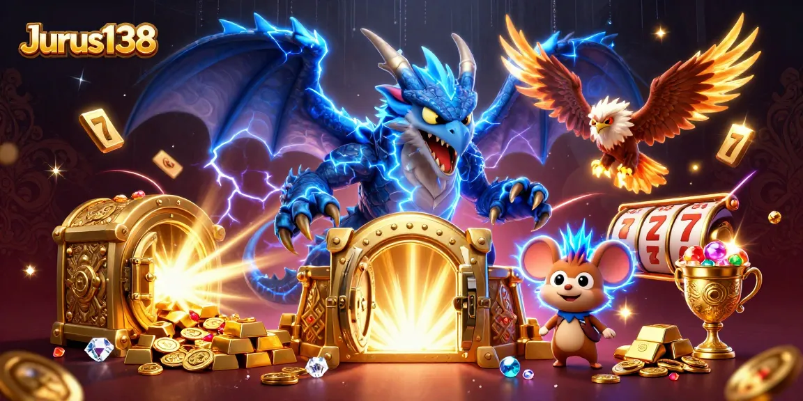 Experience thrilling gameplay at Jurus138 featuring dynamic slots, treasure, and electrifying characters.